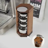 AlTaGru Kaffee Filter-Siebhalter black wood