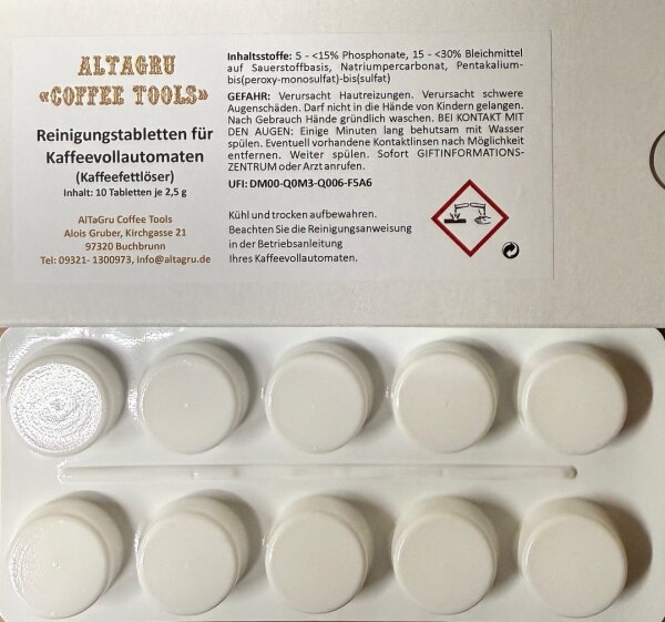 AlTaGru Reinigungstabletten 10er Blister-Faltschachtel
